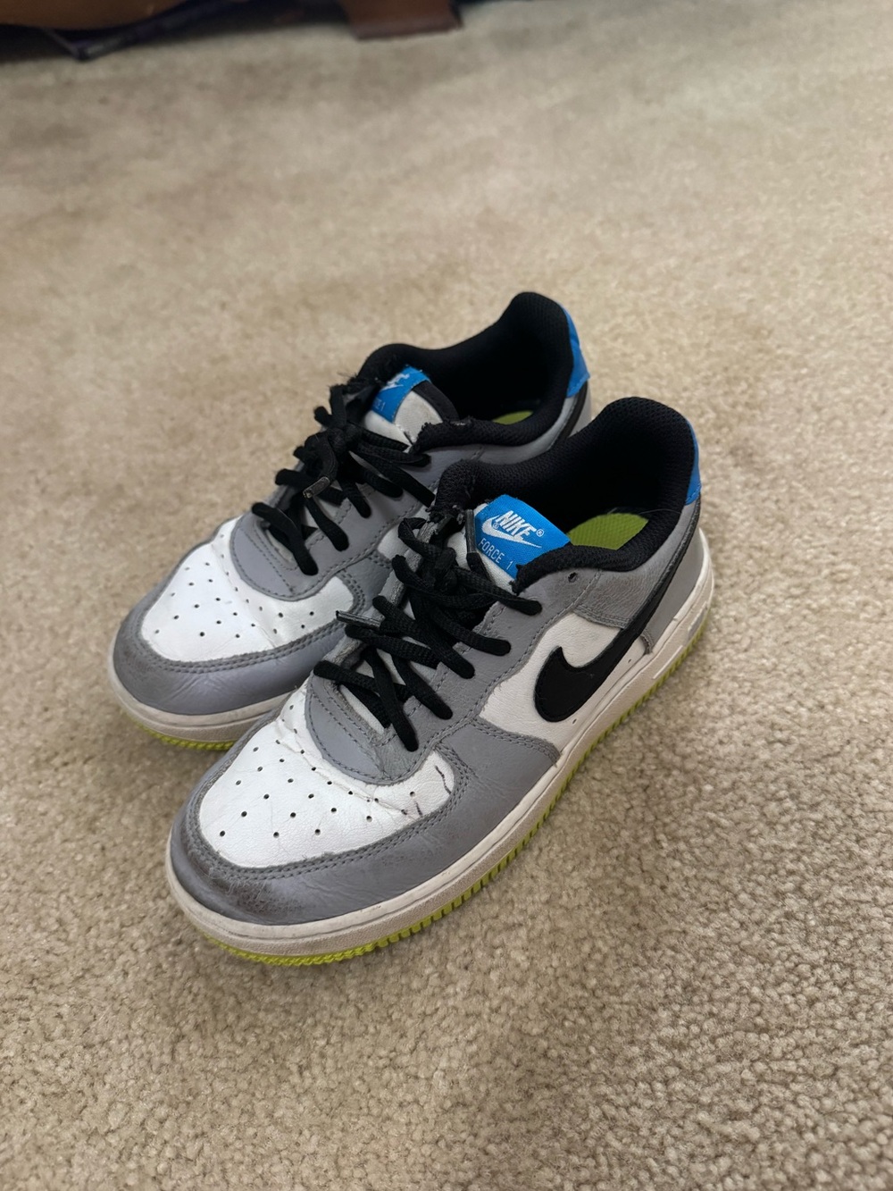 Youth Nike Air Force one sneakers